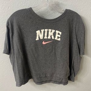 Nike crop top gray size XL